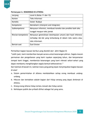 Desain Pengembangan Soal AKM