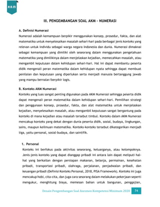 Desain Pengembangan Soal AKM