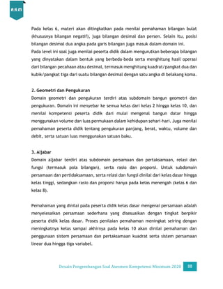 Desain Pengembangan Soal AKM