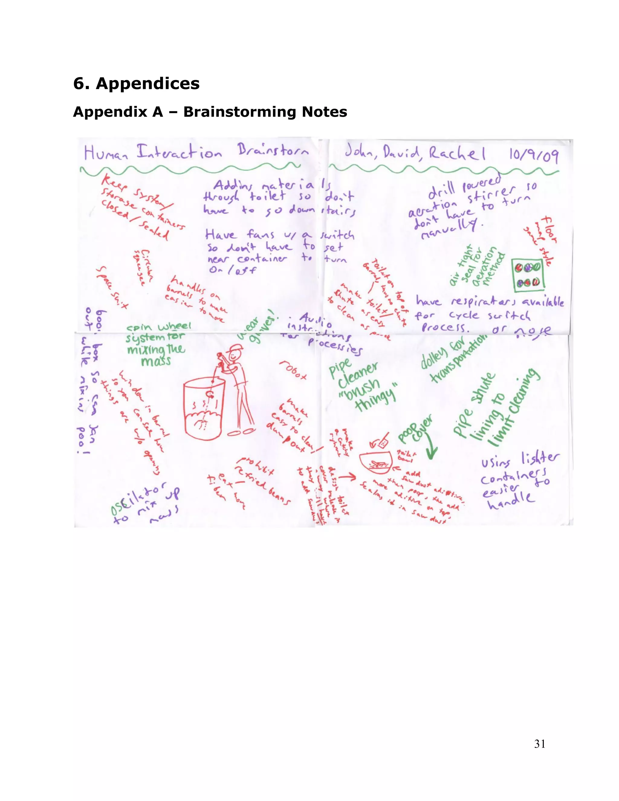 6. Appendices
Appendix A – Brainstorming Notes




                                   31
 