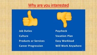 Why are you interested
 