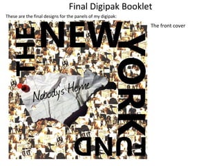 Final Digipak Booklet