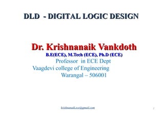 Digital Logic Design | PPT