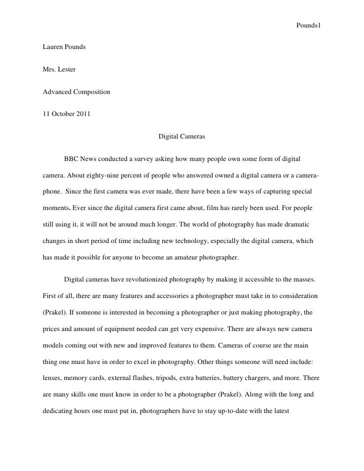 photography research paper