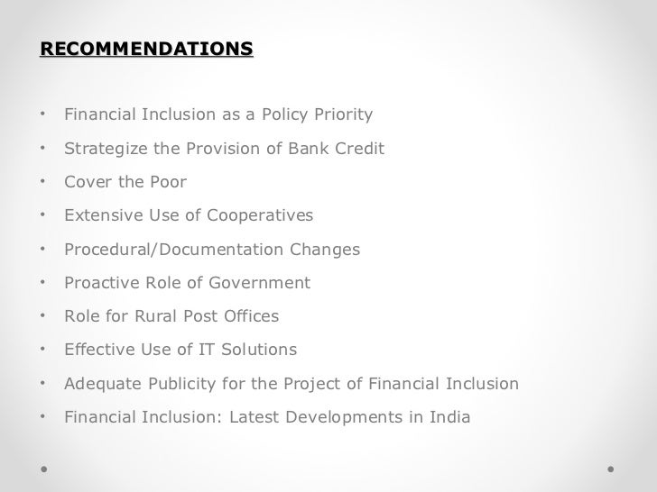 Dissertation on financial inclusion essay