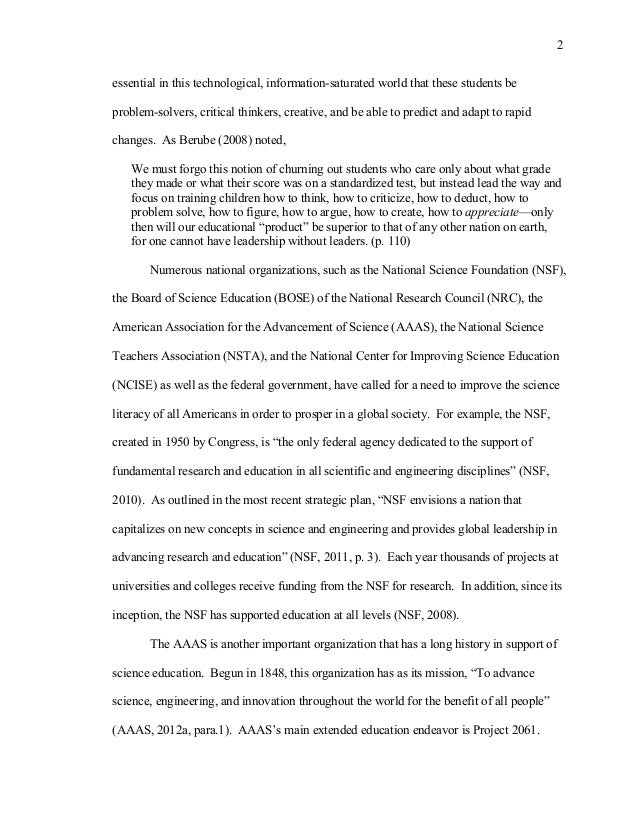 Dissertation in library science