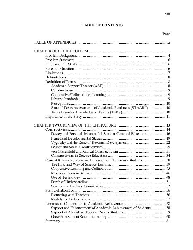Dissertation in library science