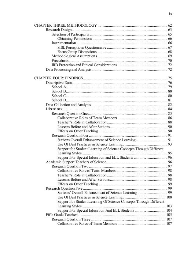 Dissertation in library science