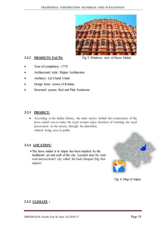 DISSERTATION- TRADITIONAL CONSTRUCTION MATERIALS OF RAJASTHAN | DOCX ...