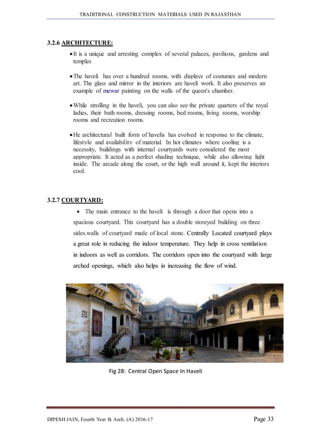 DISSERTATION- TRADITIONAL CONSTRUCTION MATERIALS OF RAJASTHAN | DOCX ...