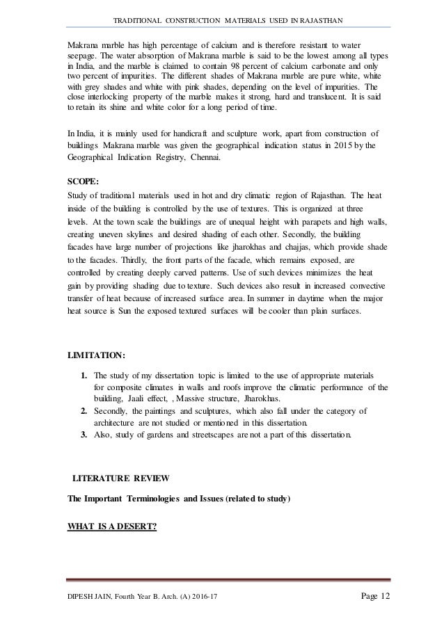 Dissertation for construction zones