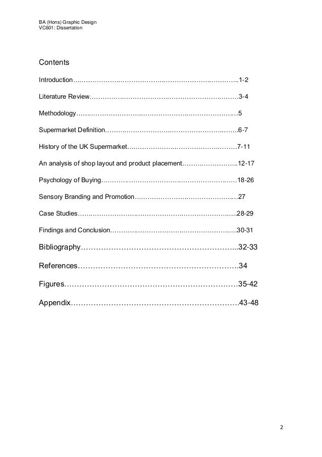 mini dissertation structure