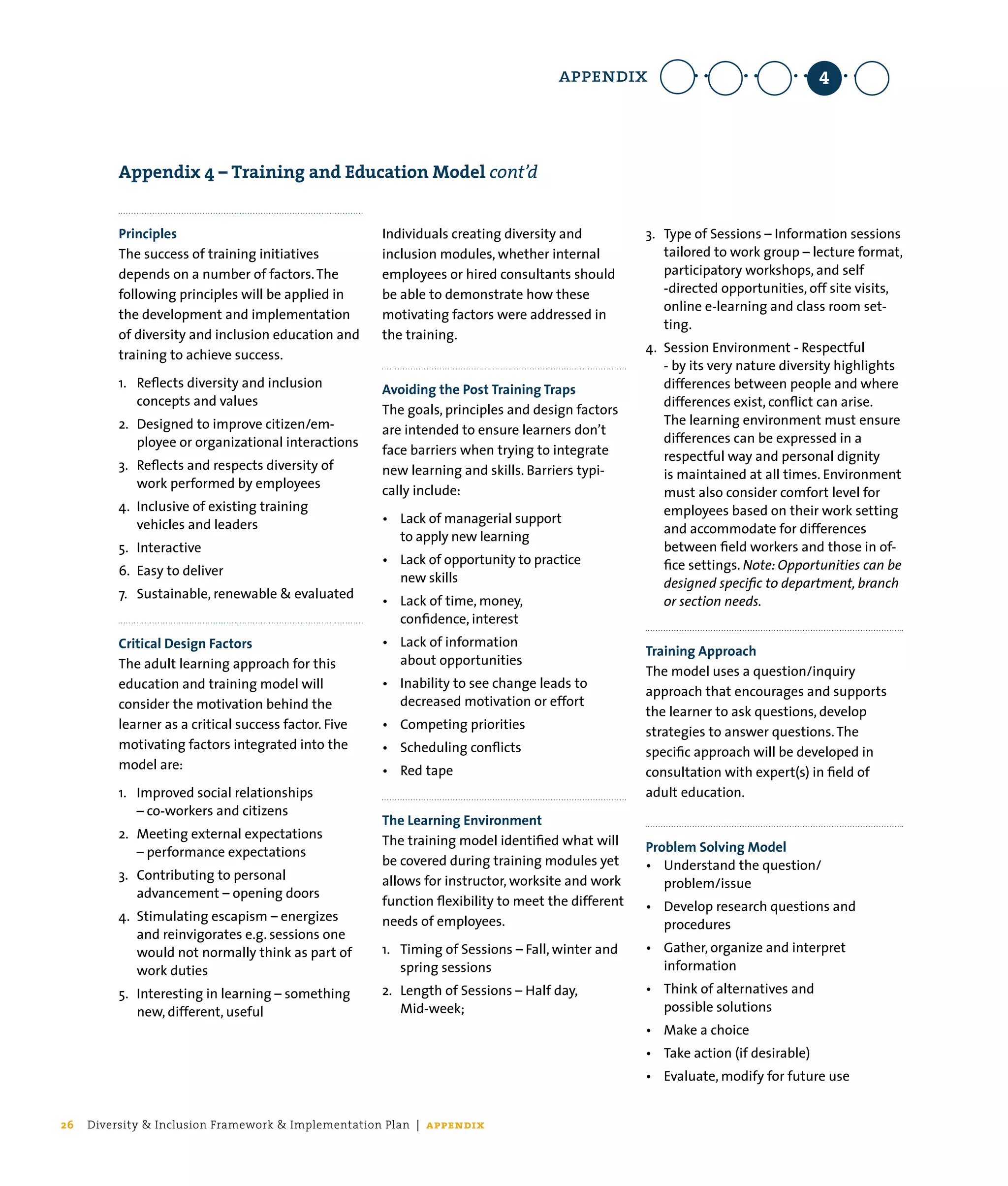 Diversity and Inclusion Framework and Implementation Plan | PPT