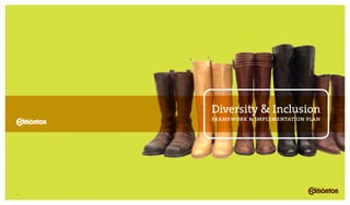 03/07
Diversity & Inclusion
framework & implementation plan
 