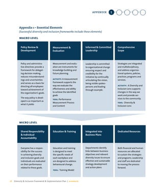 Diversity and Inclusion Framework and Implementation Plan | PDF
