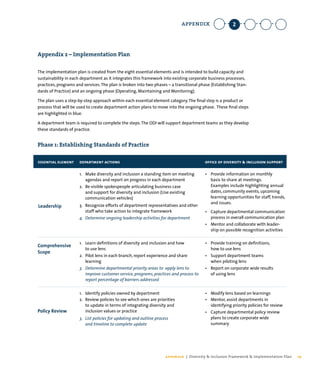Diversity and Inclusion Framework and Implementation Plan | PDF