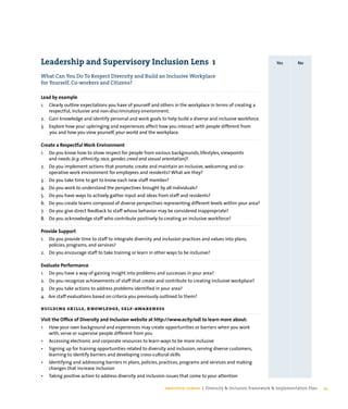 Diversity and Inclusion Framework and Implementation Plan | PDF