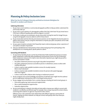 Diversity and Inclusion Framework and Implementation Plan | PDF