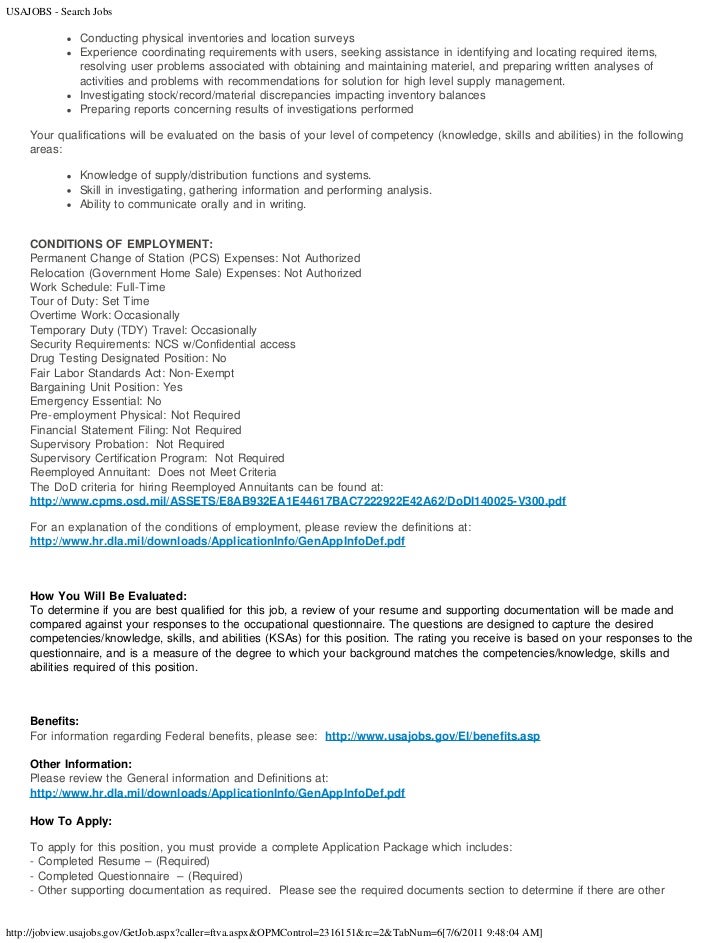 supply technician resumes