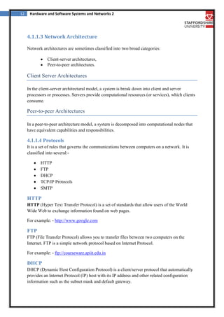 Network Technology Courseware College Network | DOCX