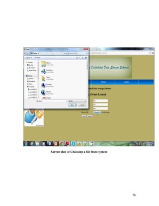 Screen shot 4: Choosing a file from system 
56 
 