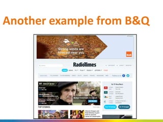 Another example from B&Q
 