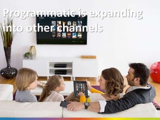Programmatic is expanding
into other channels
 