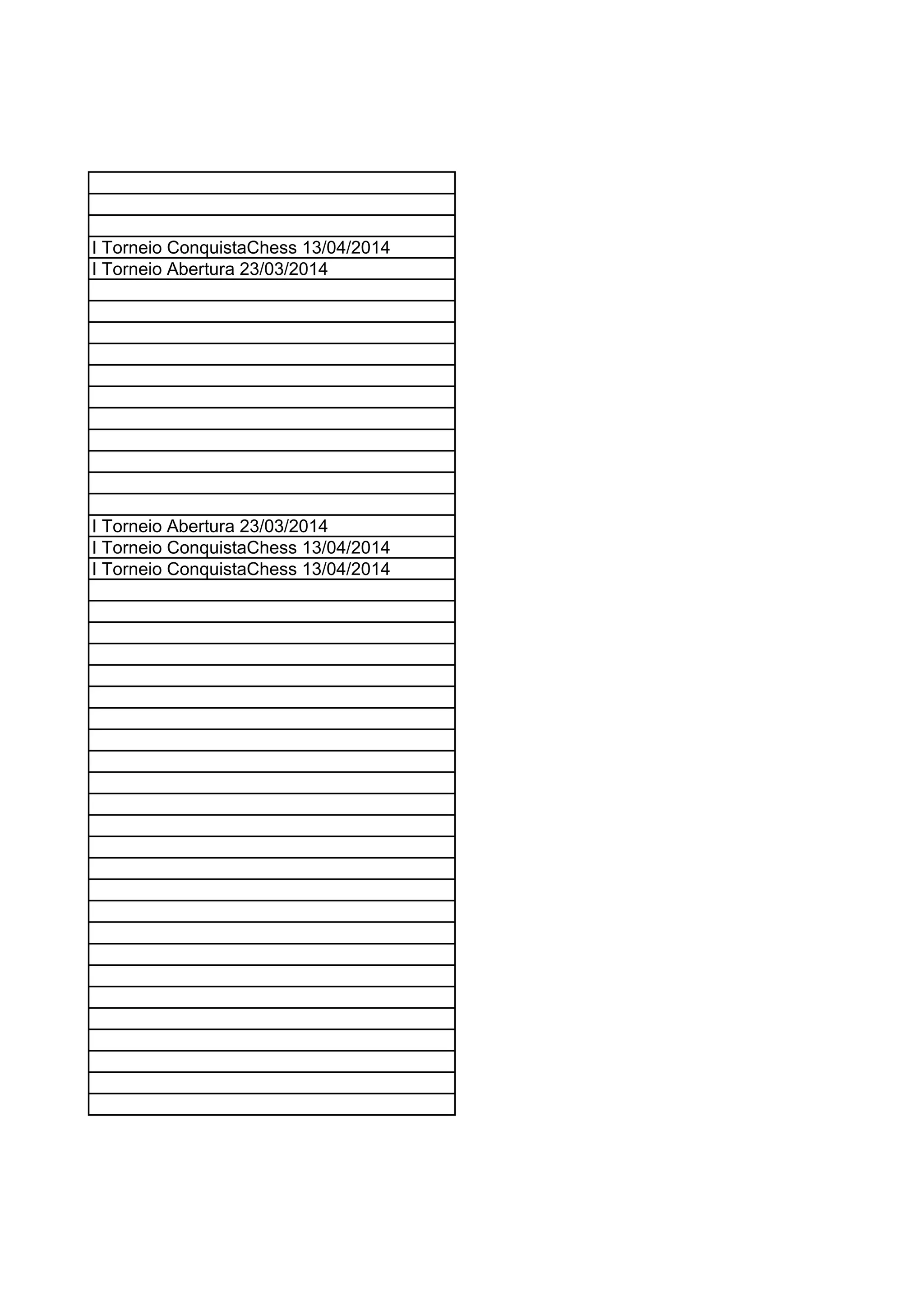 I Torneio ConquistaChess 13/04/2014
I Torneio Abertura 23/03/2014
I Torneio Abertura 23/03/2014
I Torneio ConquistaChess 13/04/2014
I Torneio ConquistaChess 13/04/2014
 