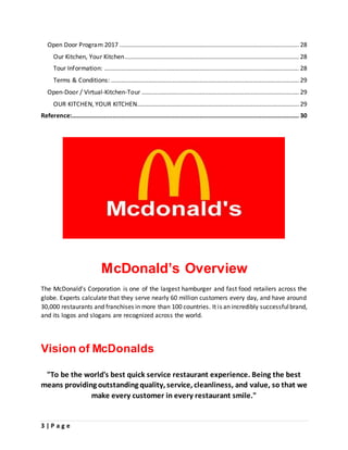 overview of mcdonalds