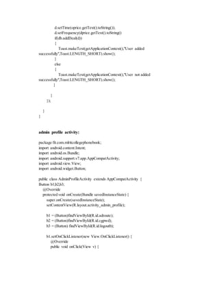 COLLEGE PHONE BOOK Final documentation | DOCX