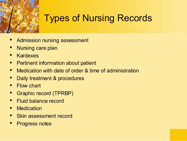 Nursing Monthly Summary Charting