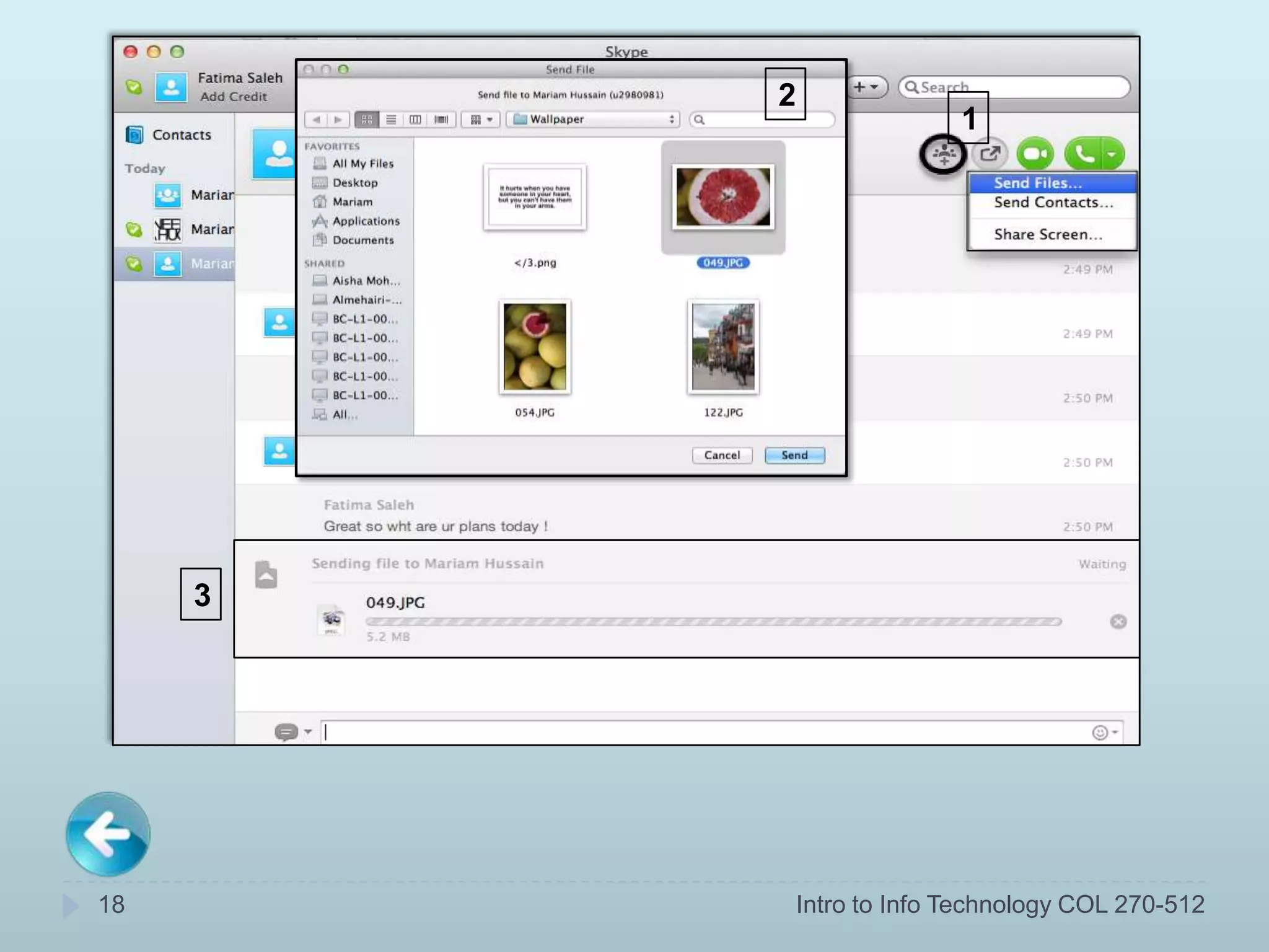 2
                           1




     3




18           Intro to Info Technology COL 270-512
 