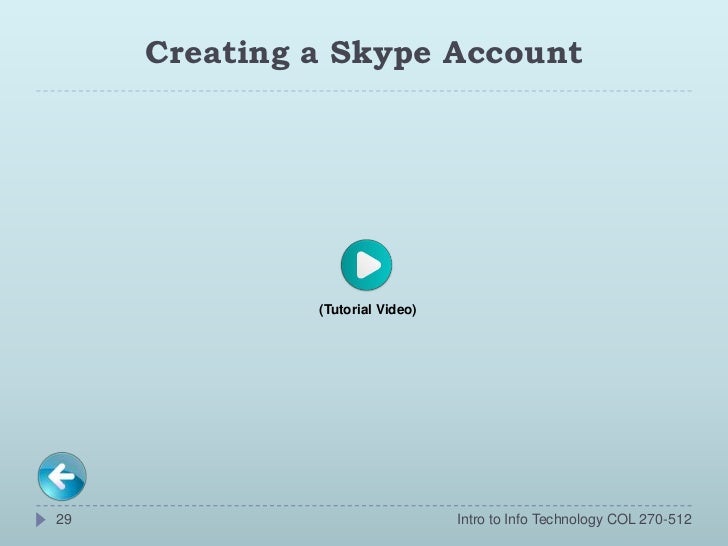 making skype account