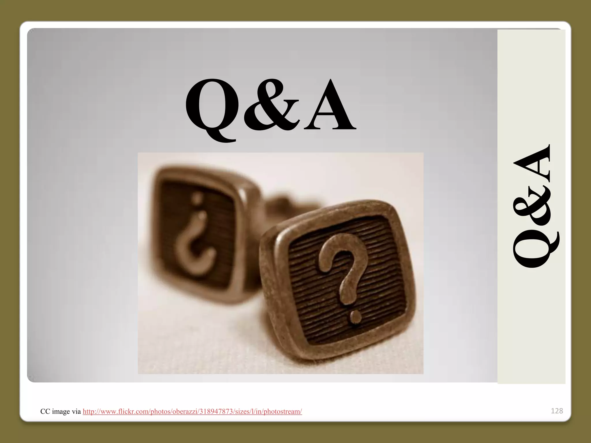 CC image via http://www.flickr.com/photos/oberazzi/318947873/sizes/l/in/photostream/

Q&A

Q&A

128

 