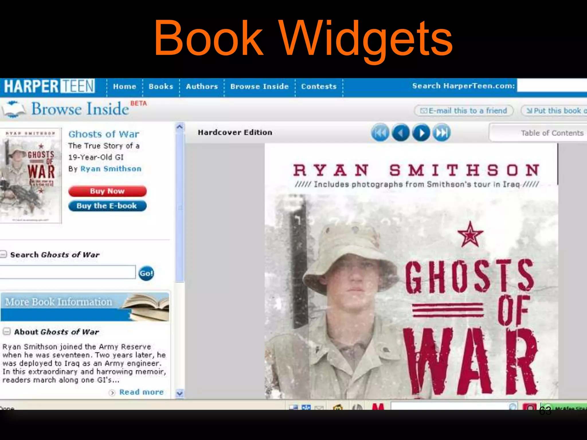 Book Widgets

63

 