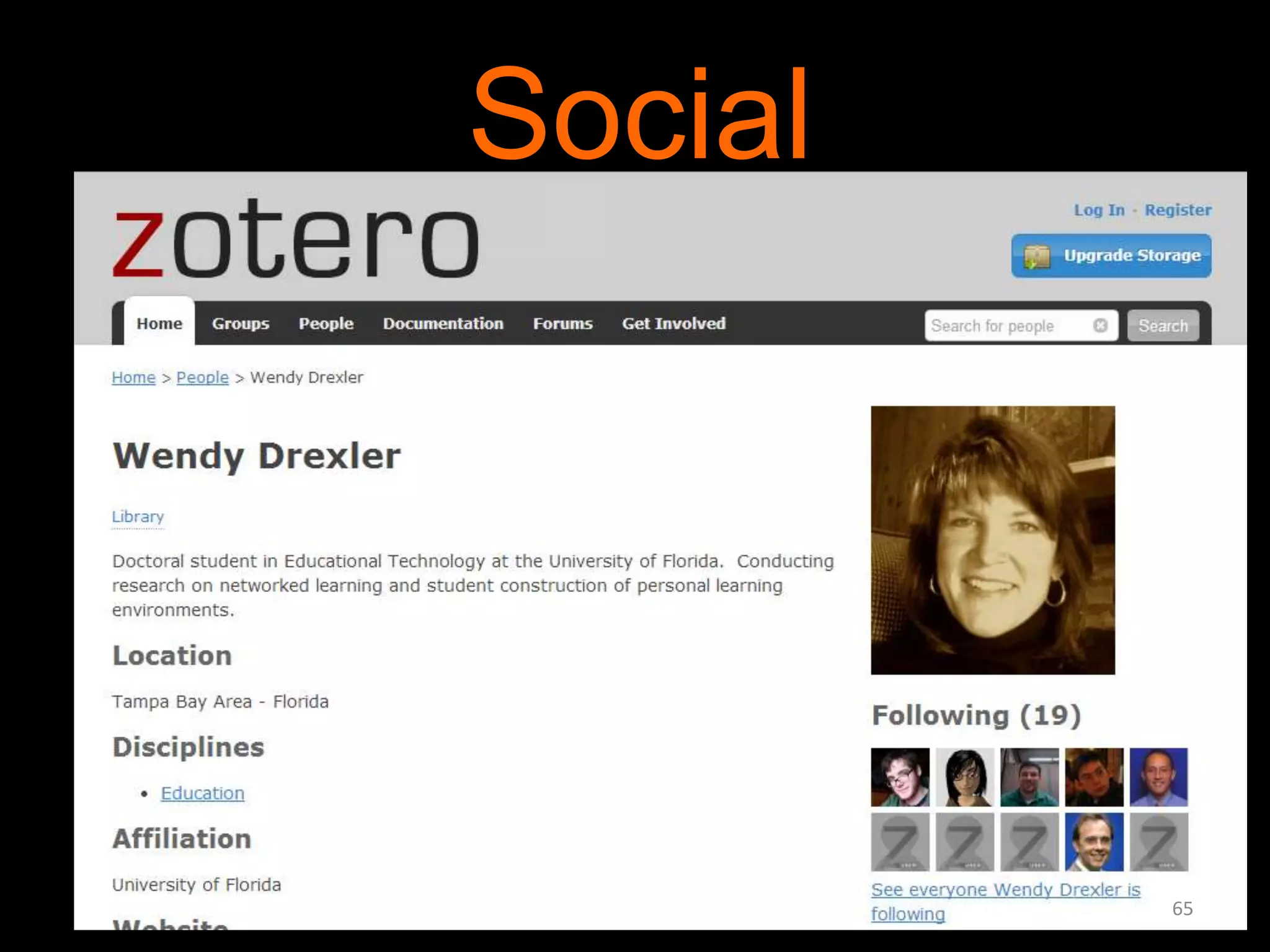 Social
bibliography

65

 