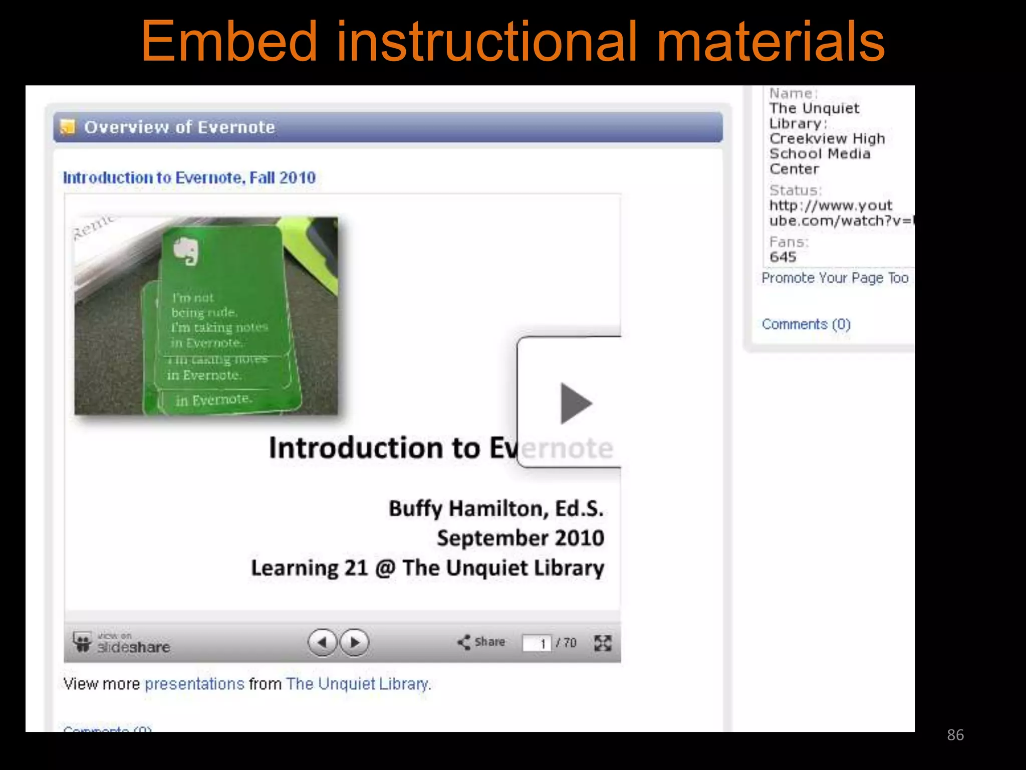 Embed instructional materials

86

 