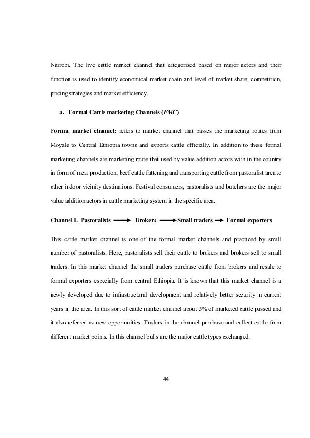 market chain analysis of live cattle in borana pastoral area the ca broker market analysis form