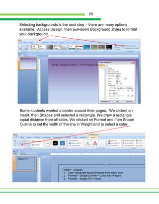 It is powerful for teachers to engage in an active workshop.  This reinforces the need for learners to be engaged. When the audience participates, rather than just listens, they are empowered to take and use the skills to further their personal and professional development.The participants realized the value of our guiding them through each step of the publishing process.  This will enable them to use the same process in their classroom.  They also observed that each of them adjusted the publishing process to their personal style.Planning is the first step and can be different for each individual.  Some authors will gather the photos to support the story.  Others  will have the photos and then create a story using those photos.  Some  draw first, while others write.  Planning sheets need to support the thinking of the author and provide organization.  A story board or another type of planning tool is needed to draw or write the story.  Once the ideas are down on the planning sheet, one can begin writing a story using PowerPoint.During the planning stage it is important to remember the format of an early reader book: Keep the book short. 