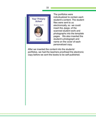 The teachers wanted to capture students’ learning in a form that could be shared beyond their classrooms. The students just wanted to use technology. The first task was to define their audience and purpose; this is especially critical for student writers in collaborative projects, because it guides the entire creative process. The group decided to organize content from a health unit (vocabulary essential to study human body systems) into a color ABC book for fourth grade students. The book would combine text and visuals.To select content the teachers and students brainstormed an alphabetical list of body parts. They then evaluated these terms for importance and usefulness.  In teams of two, the students selected a part of the human body to explain and compare to an everyday object in terms of function.Because the students did not copy definitions or comparisons, the project required comprehension, analysis, synthesis and evaluation by students. The teachers and interns supported student thinking through conferencing.19
