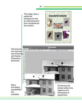 Text BoxThis is my bunny.He has long ears.He has soft fur.Students created a template for the books.A predetermined template is a necessary management technique, when working with a sizable number of students.  The template narrows the students’ design decisions. Choices  - in backgrounds, fonts, colors and image sizes -  can overwhelmed students which detract from their writing.Basic template created by middle school students.24