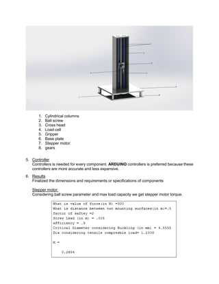 Universal Testing Machine | PDF