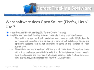 Defect Tracking Software Project Presentation | PPTX