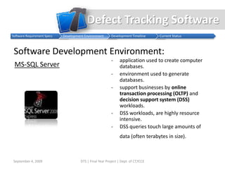 Defect Tracking Software Project Presentation | PPTX