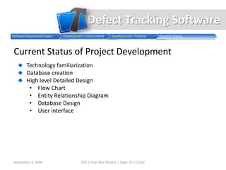 Defect Tracking Software Project Presentation | PPTX
