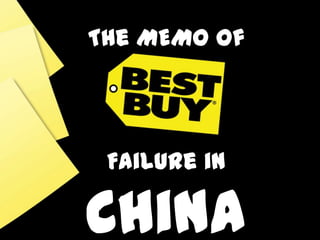 The MEMOof Failure in China 