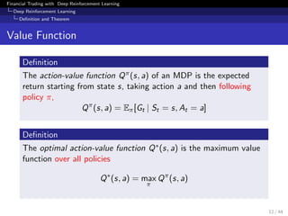 Financial Trading as a Game: A Deep Reinforcement Learning Approach | PDF