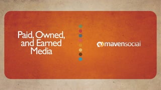 Paid, Owned,
 and Earned
    Media
 