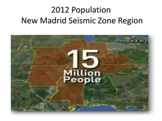 2012 Population
New Madrid Seismic Zone Region
 