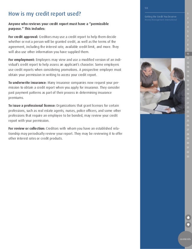 Get the credit score you deserve